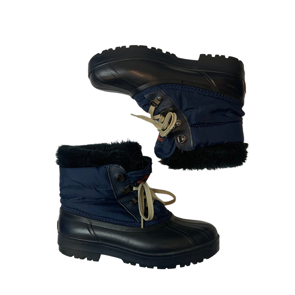Sorel Hand Crafted Ankle Boots Womens Size 8 Rubber Vintage? Navy Blue